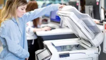lady scanning 