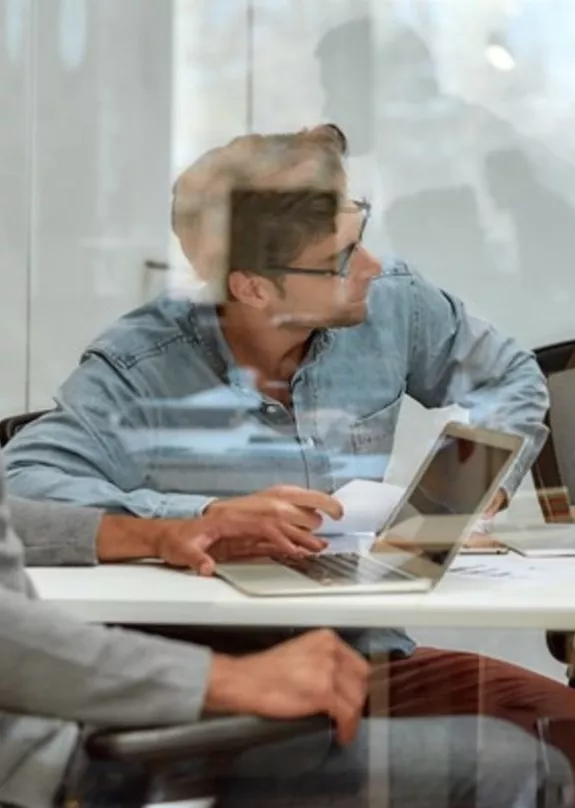 People in a meeting